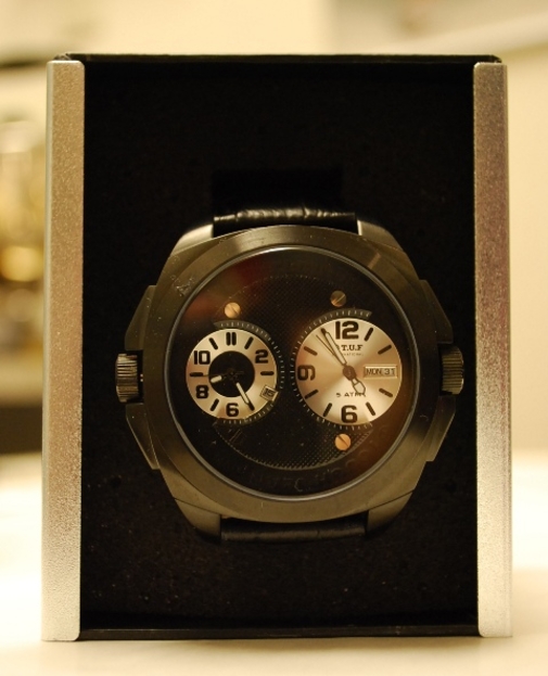 tough jeansmith Black Belt Watch